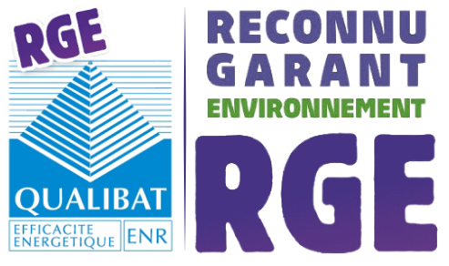Marque Reconnu Garant Environnement RGE pour entreprise de rénovation de façade.